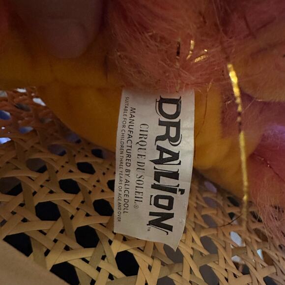 Cirque Du Soleil DRALION Plush Chinese Dragon 16" Plush Stuffed Animal Circus - Picture 7 of 9